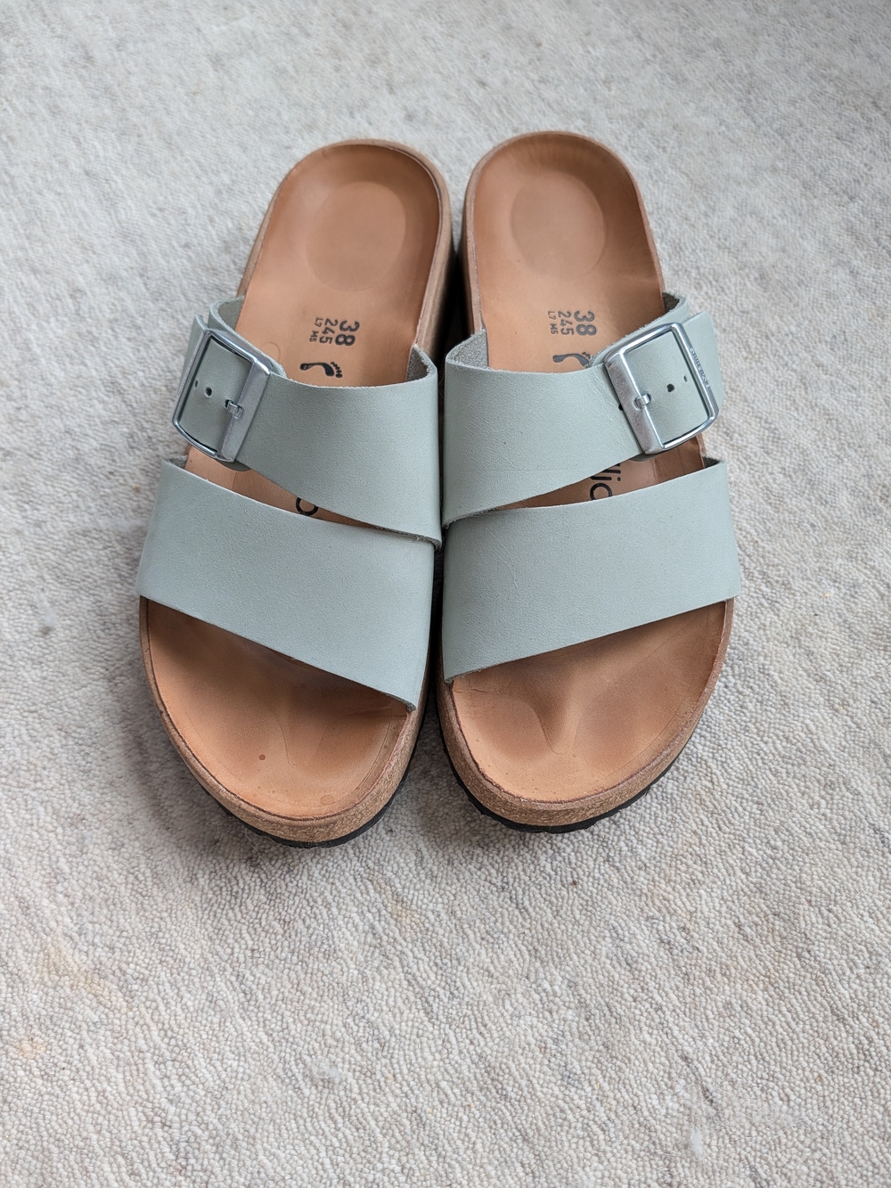 Papillio X Birkenstoks W38, Sage Green